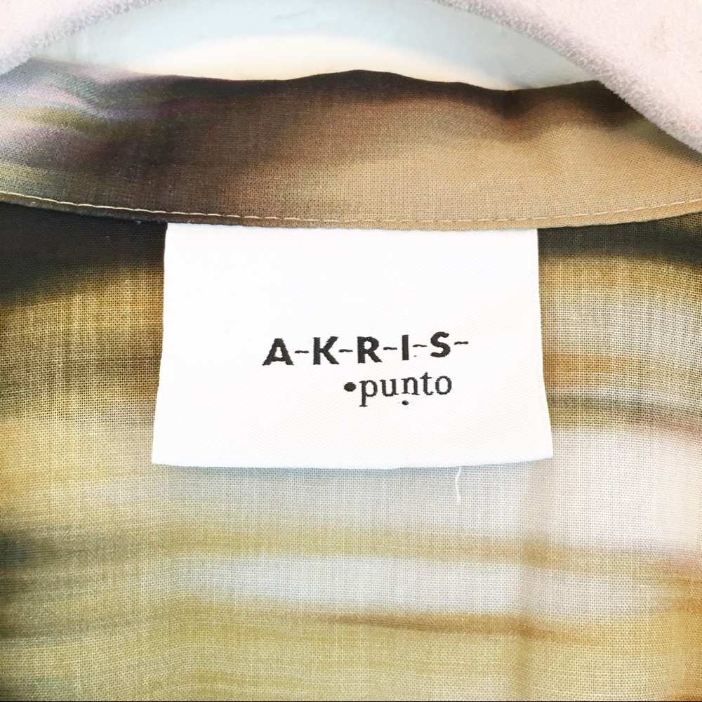 Akris Punto | Camo Print Wrap Belted Dress - Picture 7 of 7